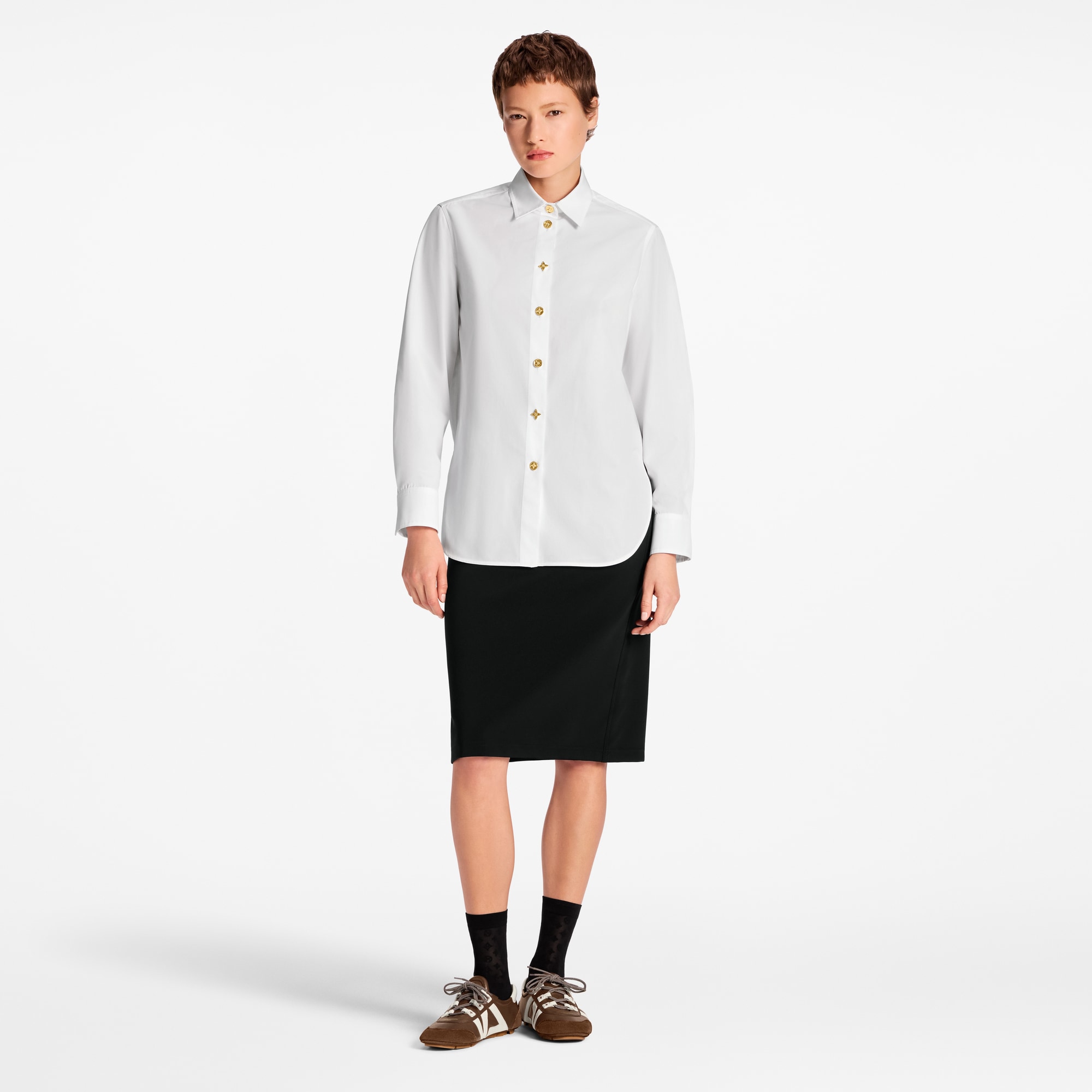 Monogram Button Shirt - Women - Ready-to-Wear | LOUIS VUITTON ®